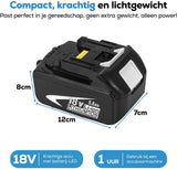 EXPER 4x Makita 18V 5.0Ah Li-ion Accu – BL1850B