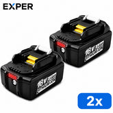 EXPER 2x Makita 18V 5.0Ah Li-ion Accu – BL1850B