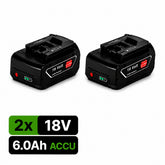 EXPER 2x Bosch Professional 18V 6.0Ah Li-Ion Accu – GBA 18V
