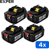 EXPER 4x Makita 18V 5.0Ah Li-ion Accu – BL1850B