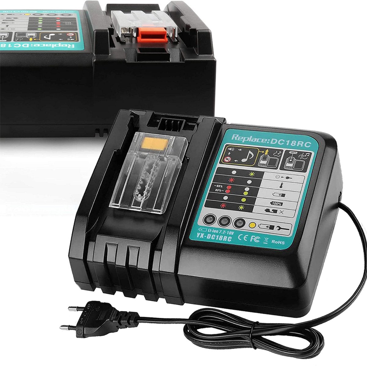 Makita DC18RC Snellader – 14.4V/18V Accu – BL1850 – Vervanging DC18RA