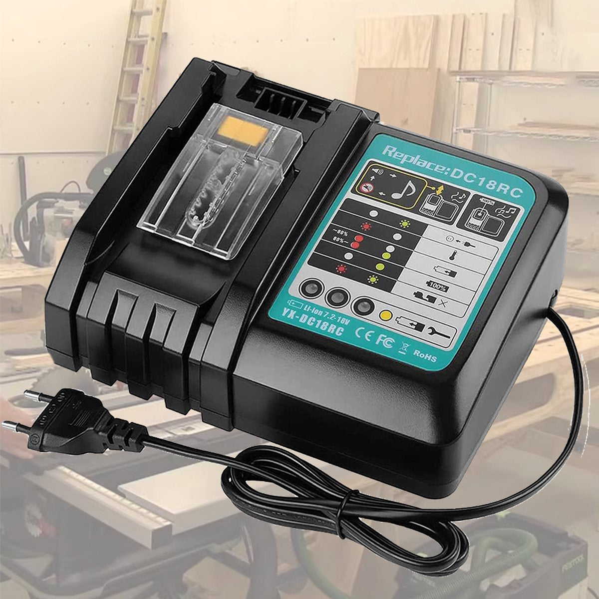 Makita DC18RC Snellader – 14.4V/18V Accu – BL1850 – Vervanging DC18RA