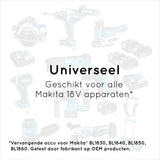10x Makita 18V 8.0Ah Li-ion Accu – BL1830B, BL1840B, BL1850B & BL1860B