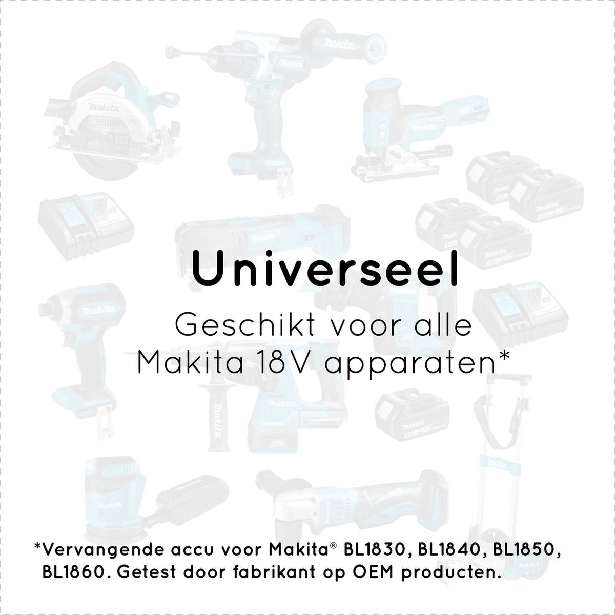 EXPERT Makita LXT 18V 8.0Ah Li-ion Accu – BL1830B t/m BL1860B