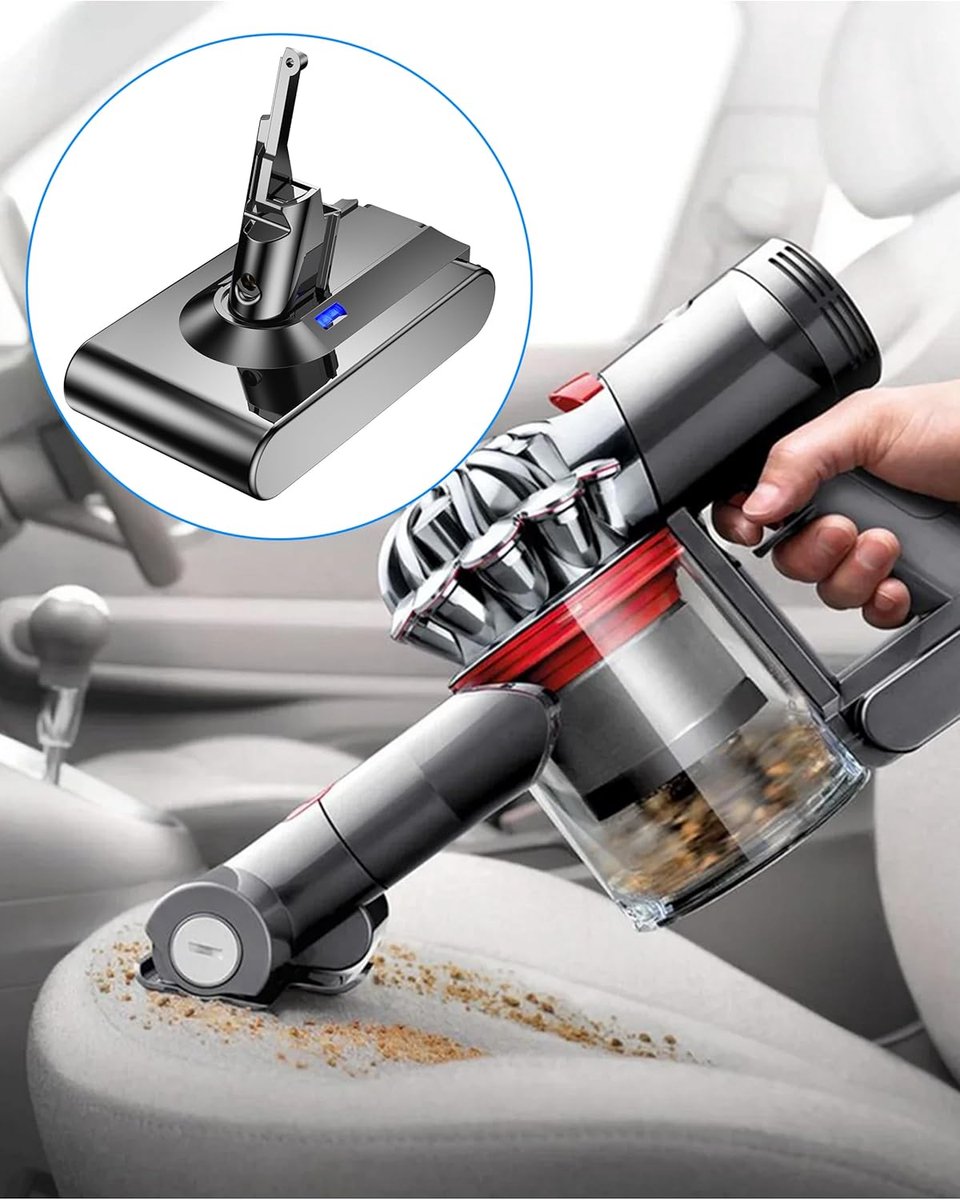 EXPER Dyson V8 21.6V 3000mAh Li-ion Accu – Hoge Capaciteit